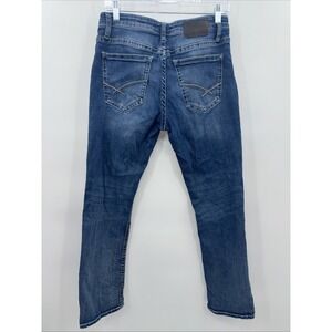 BKE Buckle Jake Straight Jeans Mens 32X32 (32/31 Actual) Blue Premium Stretch